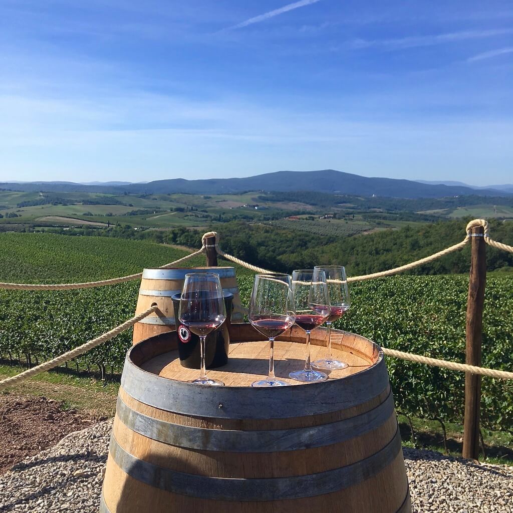 Vínna cesta po toskánskych viniciach a vinárstvach